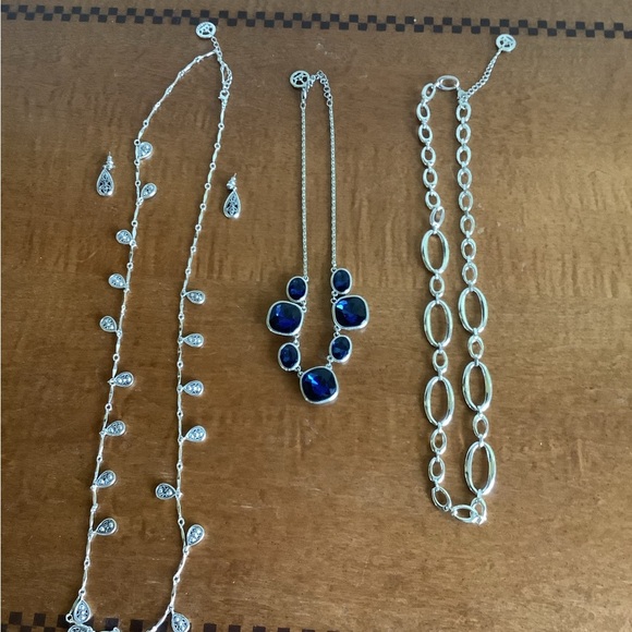 Trifari Jewelry - Three Trifari Silvertone Necklaces